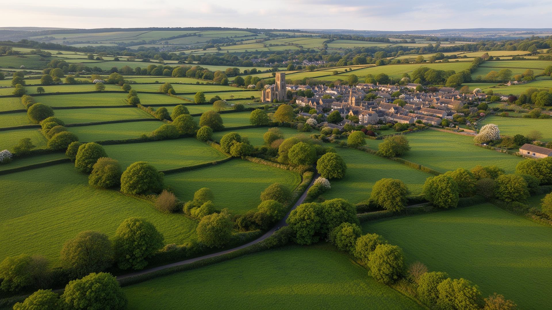 Rolling Wiltshire and Somerset countryside